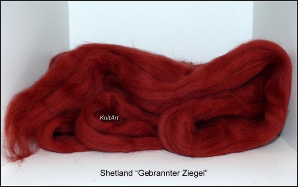 Shetland, Gebrannter Ziegel Rot